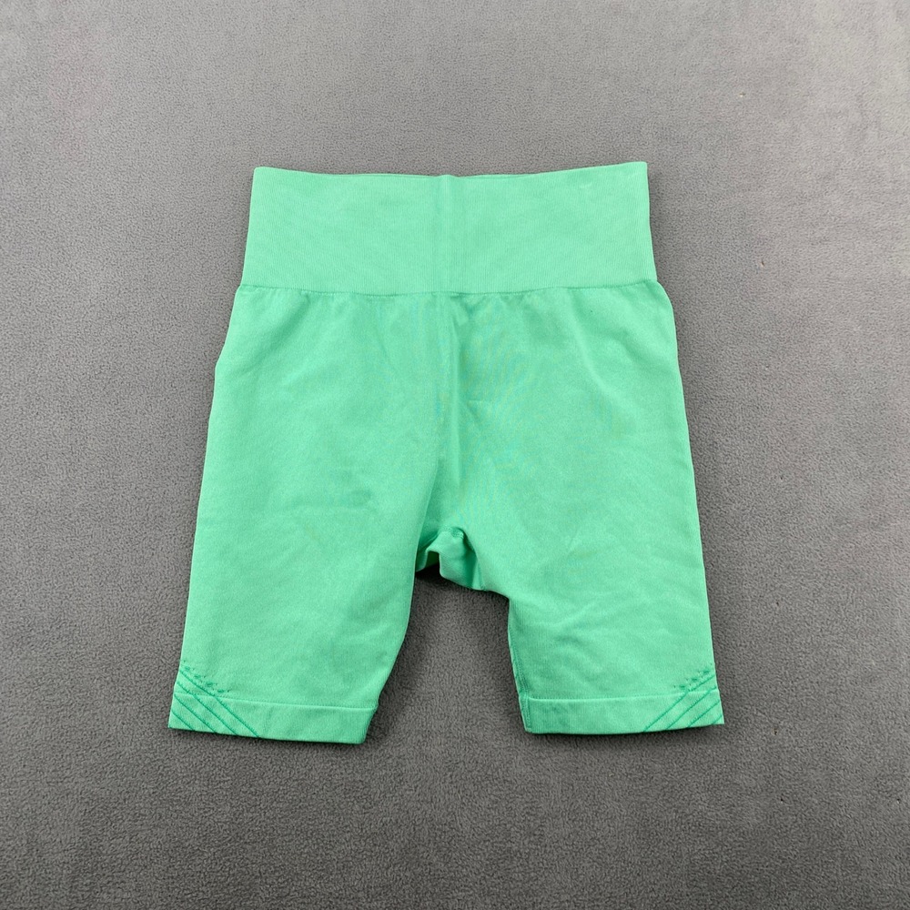 JoyLab Mint Green High-Waisted‎ Seamless Bike Shorts Ribbed Athletic Medium